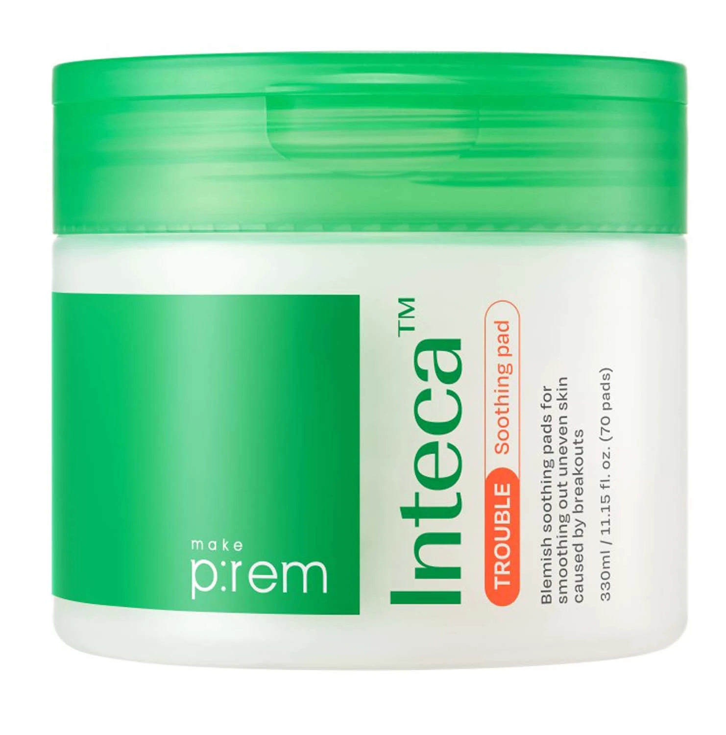 Make P:rem Inteca Trouble Soothing Pads 330 ml, 70 st
