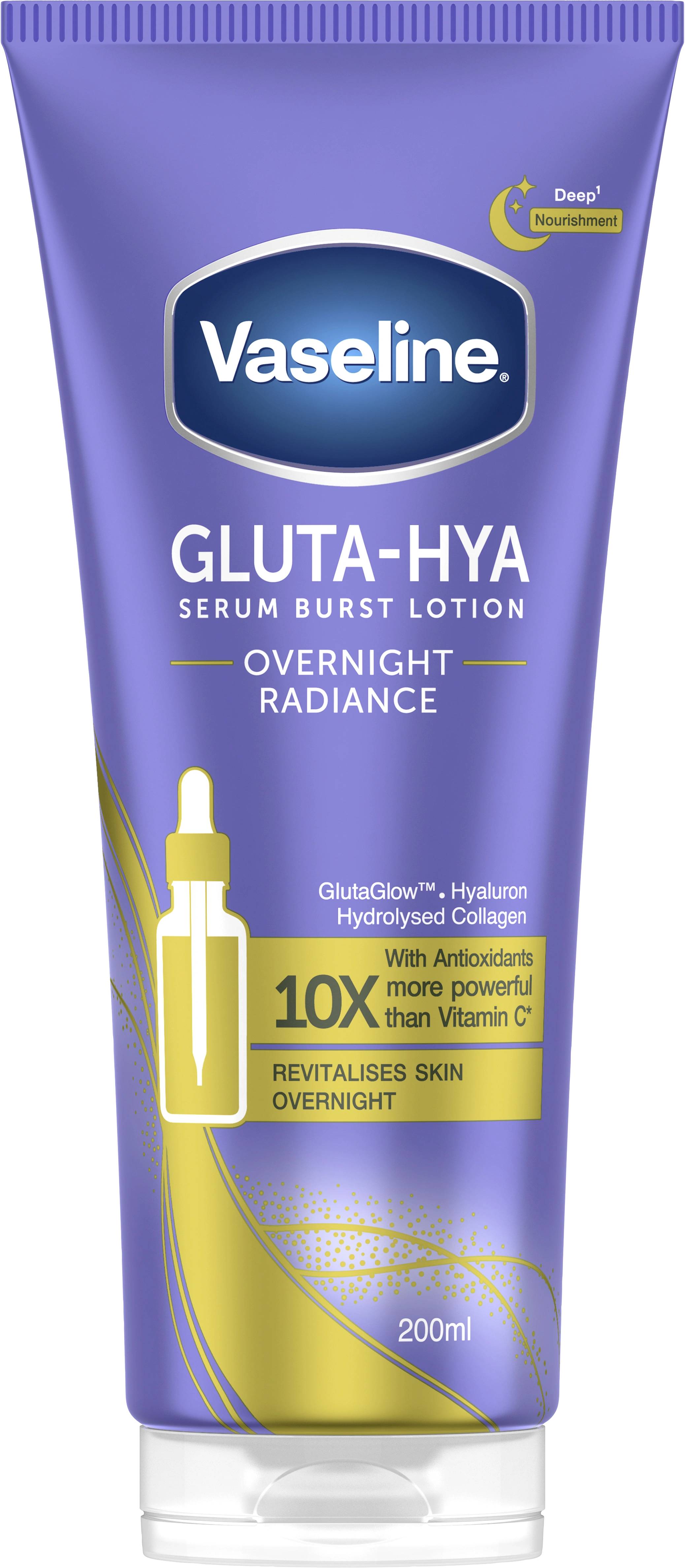 Vaseline Gluta Hya Overnight Radiance Body Serum 200 ml