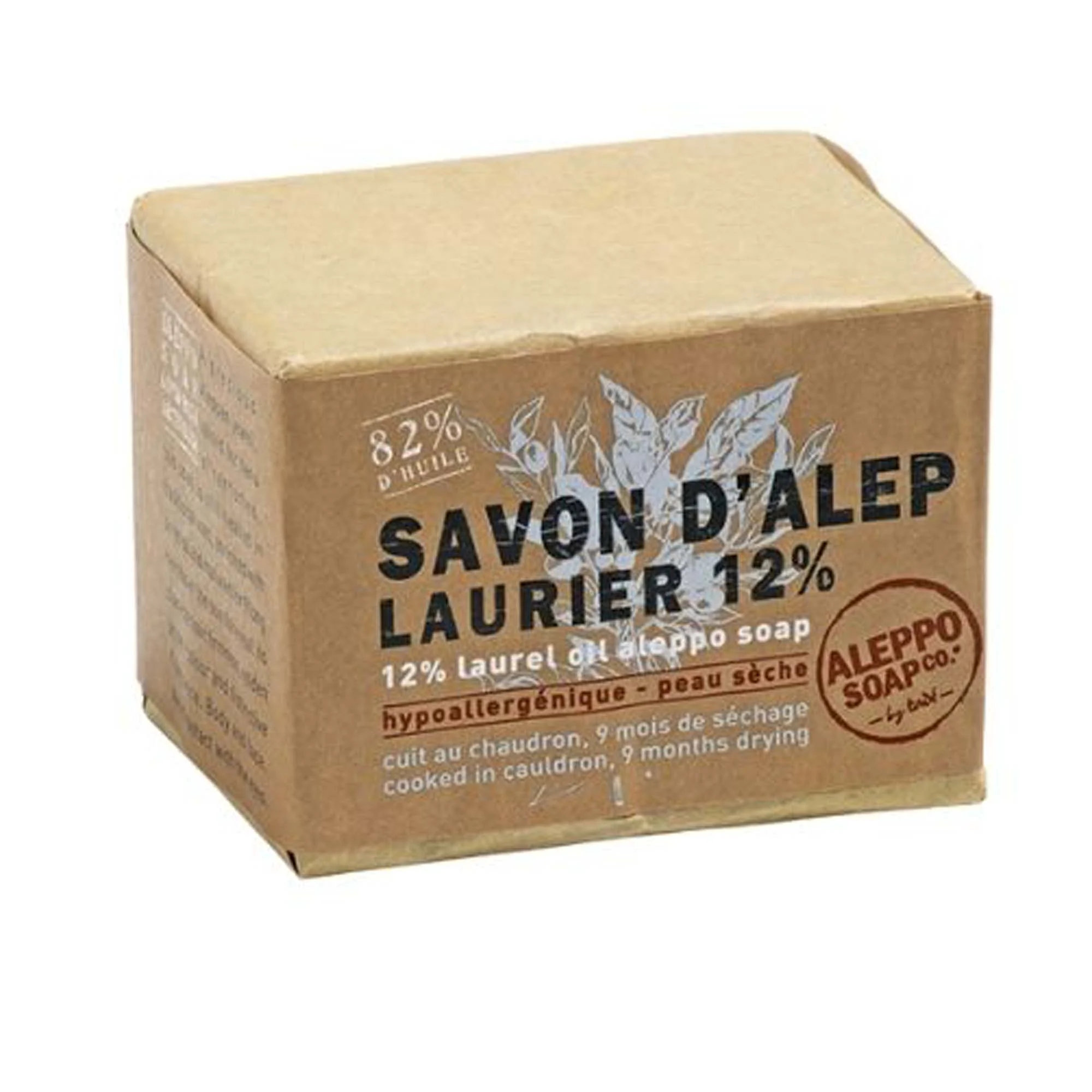 Tadé Pays du Levant Aleppotvål 12% Lagerbärsolja 190 g