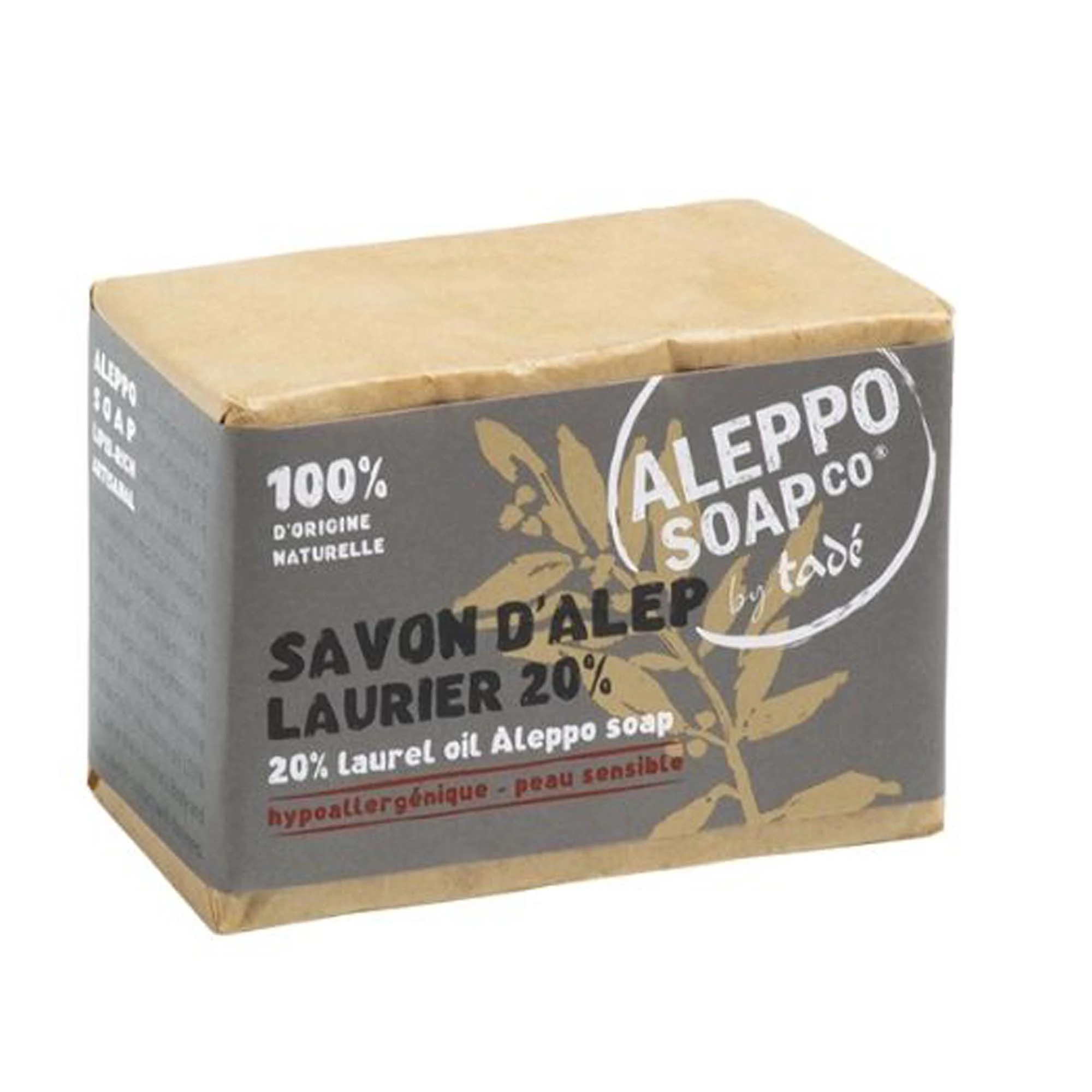 Tadé Pays du Levant Aleppotvål 20% Lagerbärsolja 190 g