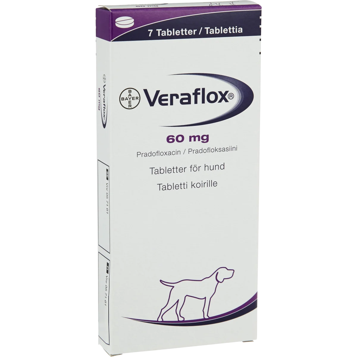 Veraflox Tablett 60mg Blister, 7tabletter