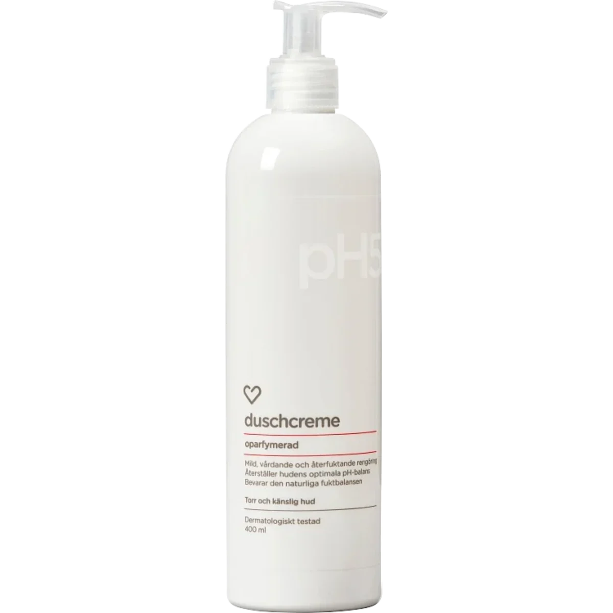 Hjärtats pH5 Duschcreme Oparfymerad 400ml