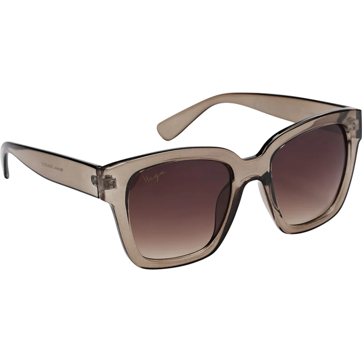 Haga Eyewear Solglasögon Marbella Transparent Khaki Brown Gradient lens