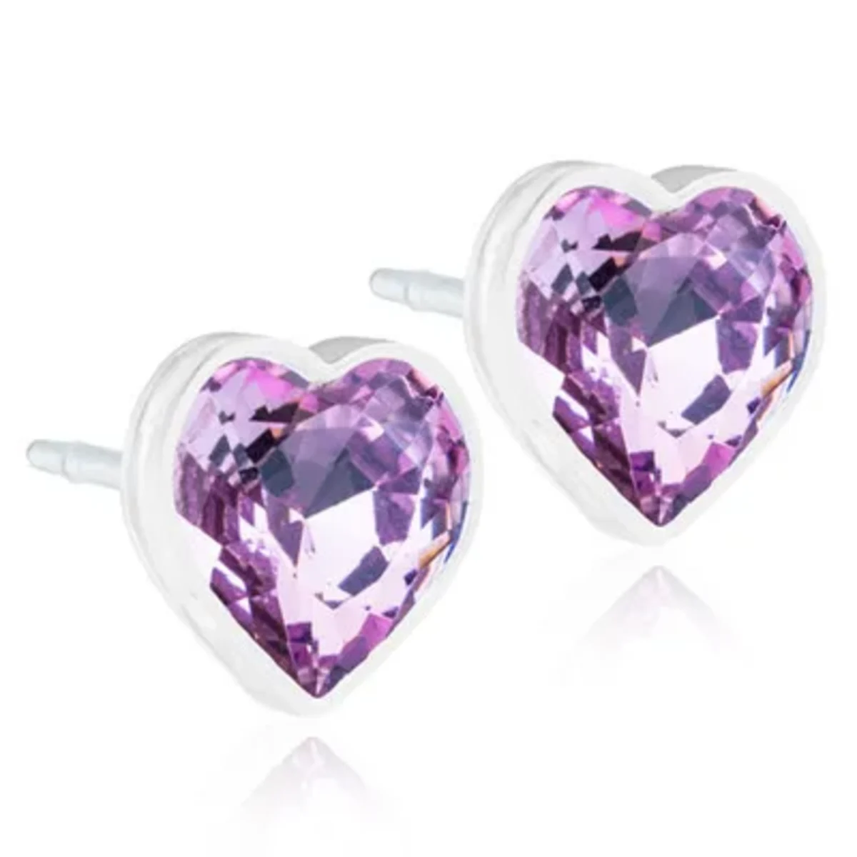 Blomdahl Örhängen Heart Light Amethyst 6 mm