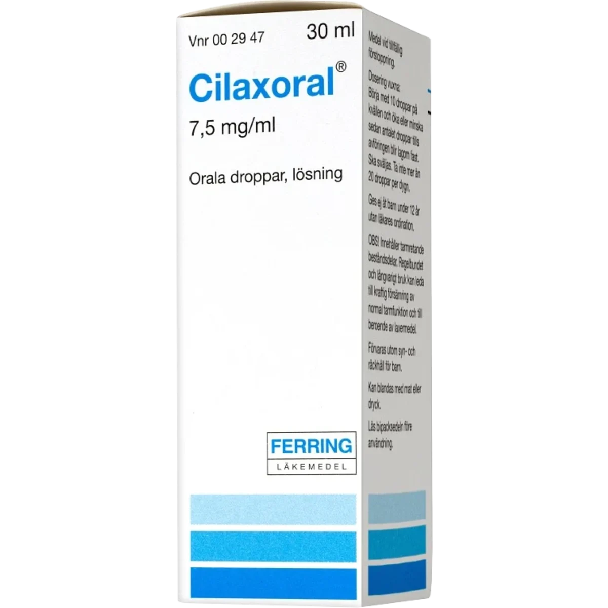 Cilaxoral orala droppar 7,5 mg/ml 30 ml