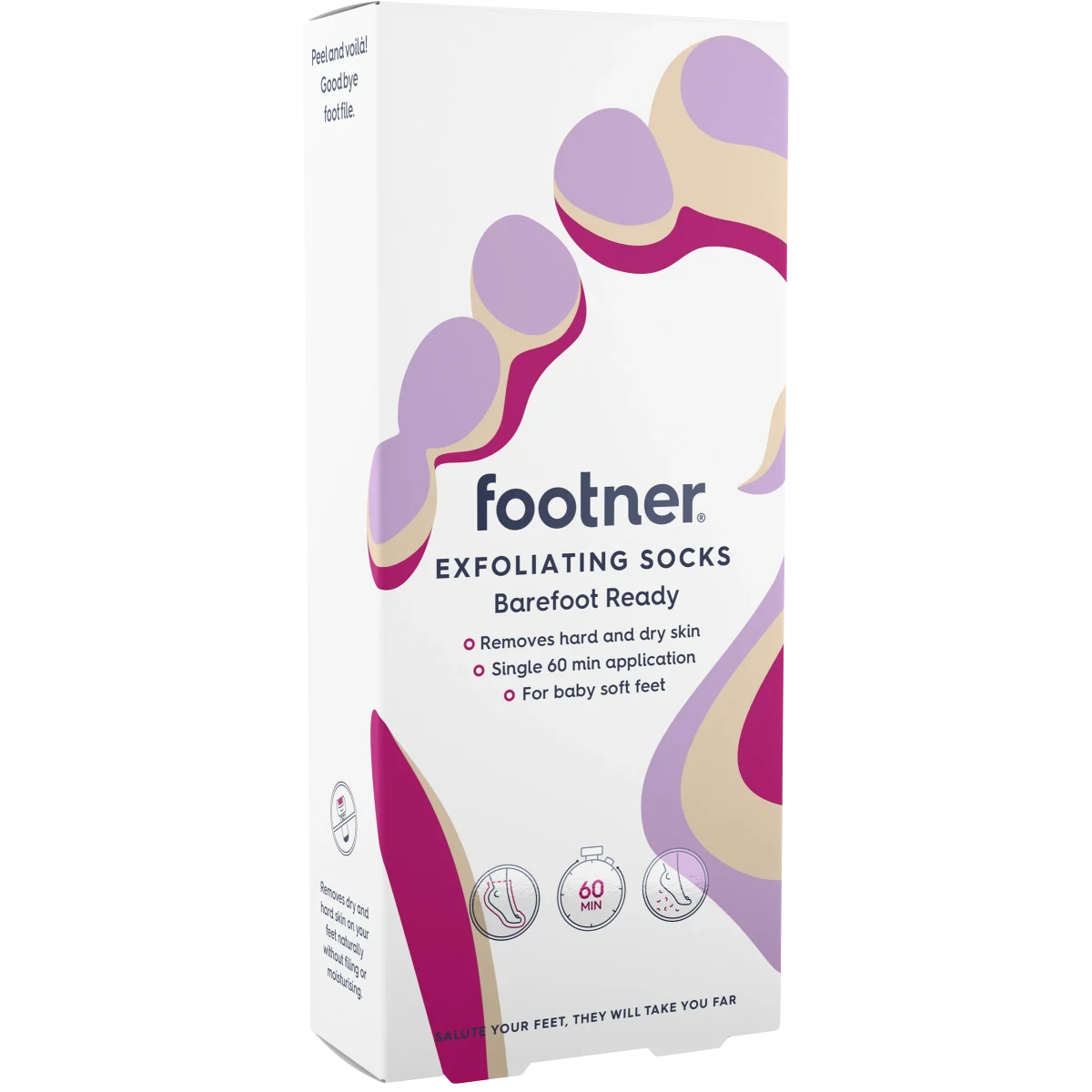 Footner Exfoliating Socks 1 par