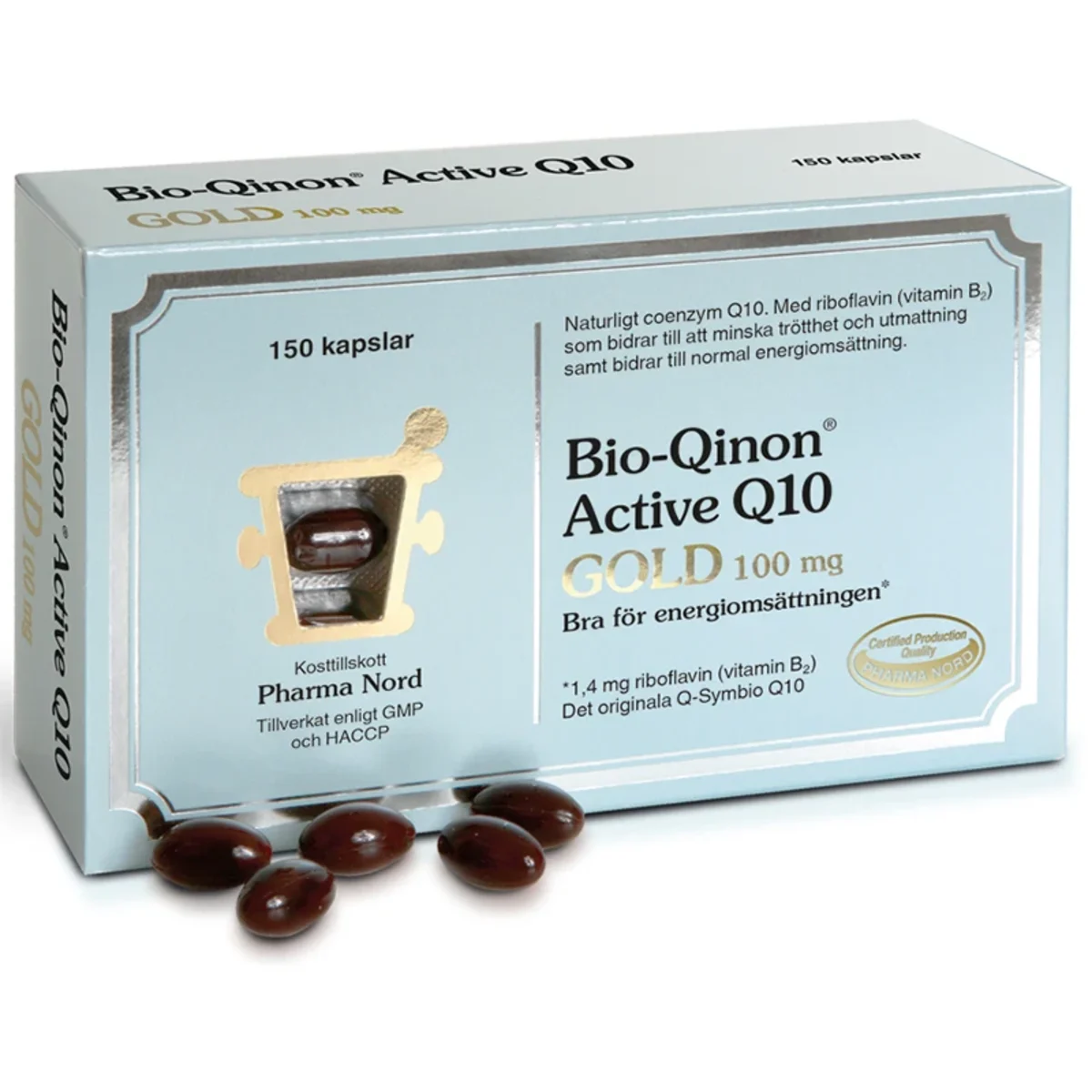 Pharma Nord Bio-Qinon Active Q10 Gold 100mg 150 st