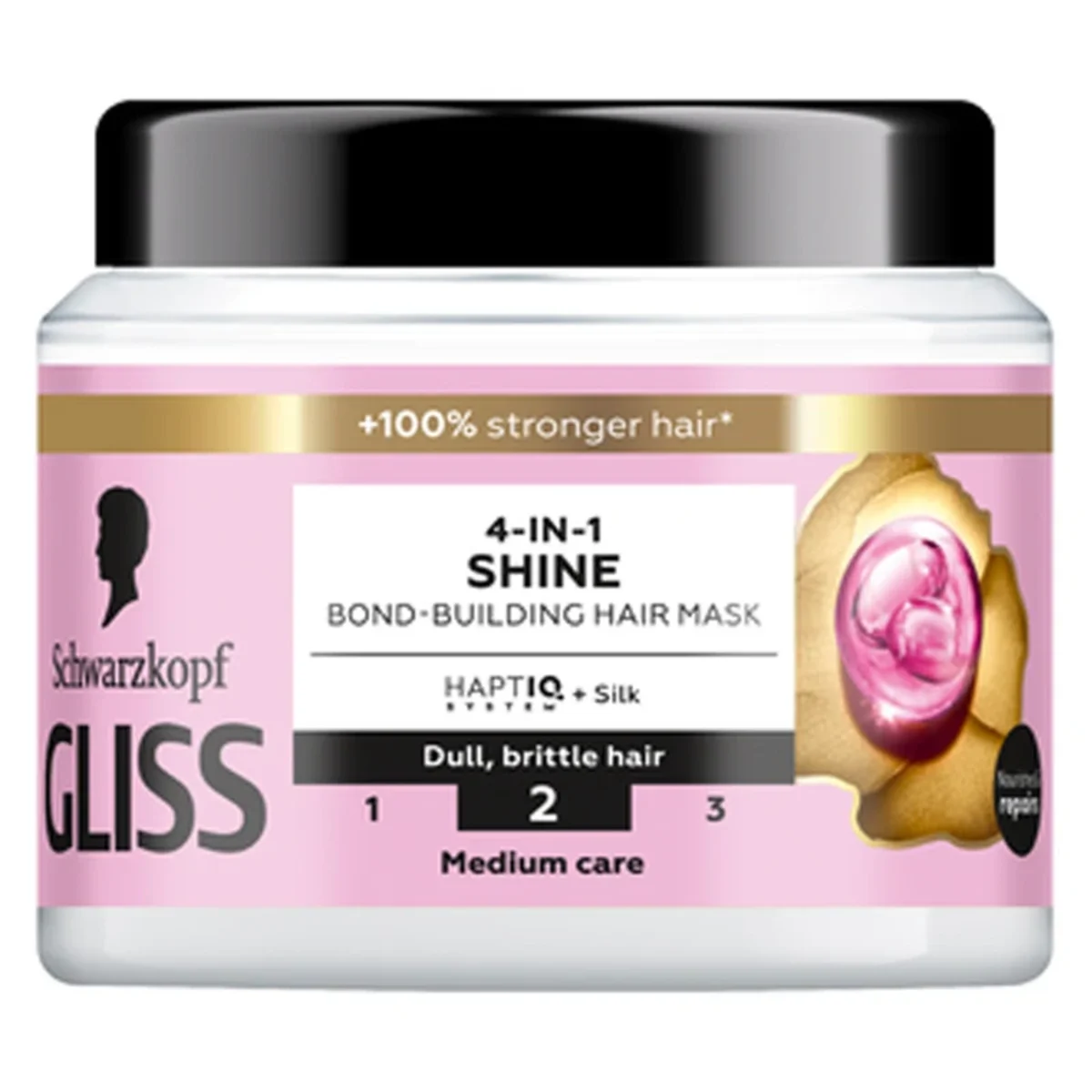 Schwarzkopf Gliss 4-In-1 Shine Bond-Building Hair Mask 400 ml