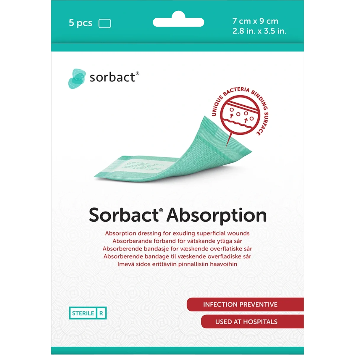 Sorbact Absorption 7 x 9 cm 5 st