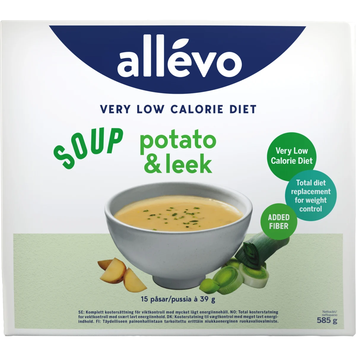 Allévo VLCD Soup Potato & Leek 15 portioner