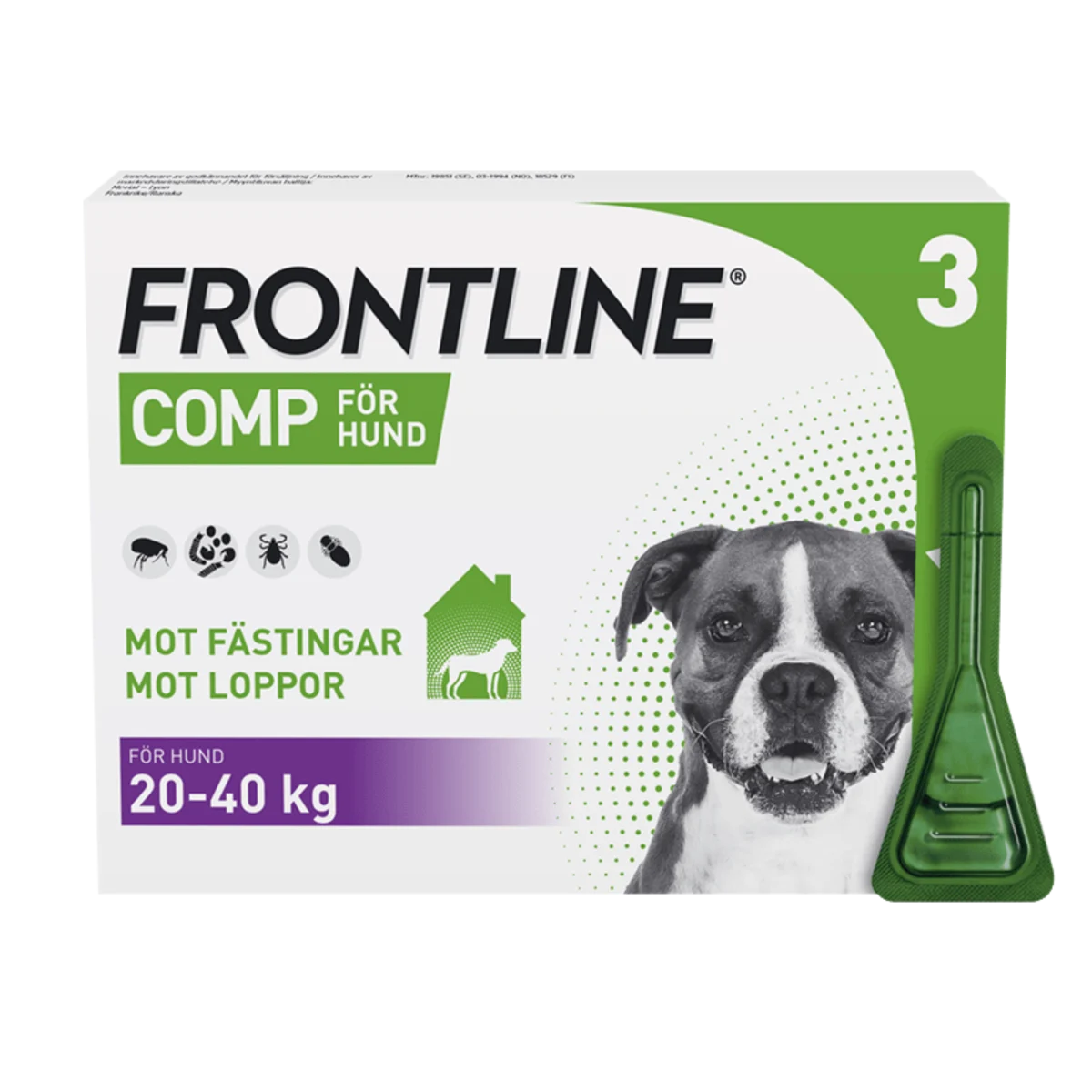 Frontline Comp Spot-on lösning för stor hund 268 mg/241,2 mg 3 x 2,68 ml