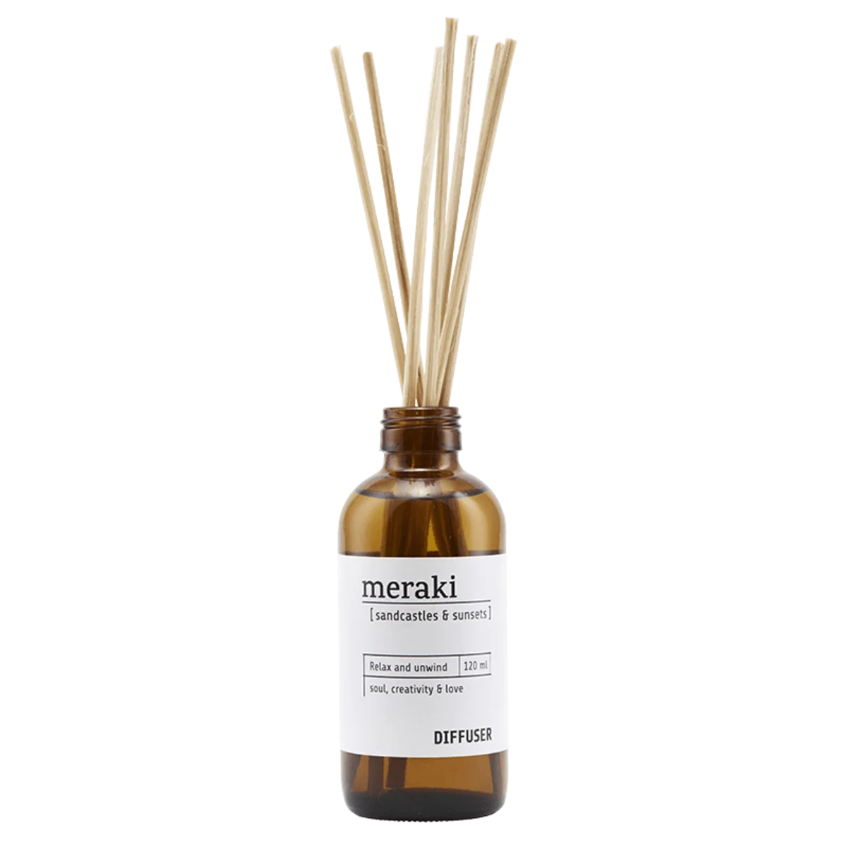 Meraki Doftspridare med 7 pinnar Sandcastles & Sunsets 120 ml