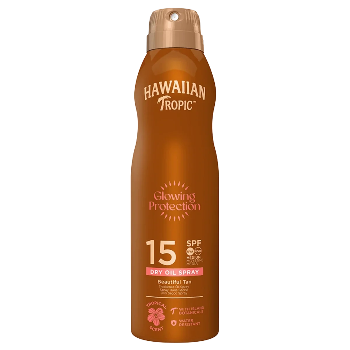 Hawaiian Tropic Glowing Protection Oil C-Spray SPF 15, 177 ml