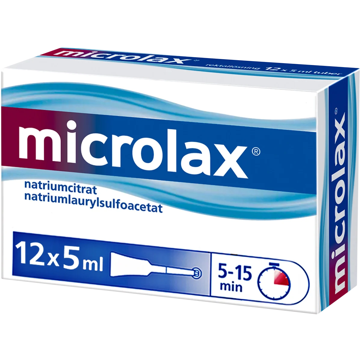 Microlax rektallösning tub 12 x 5 ml