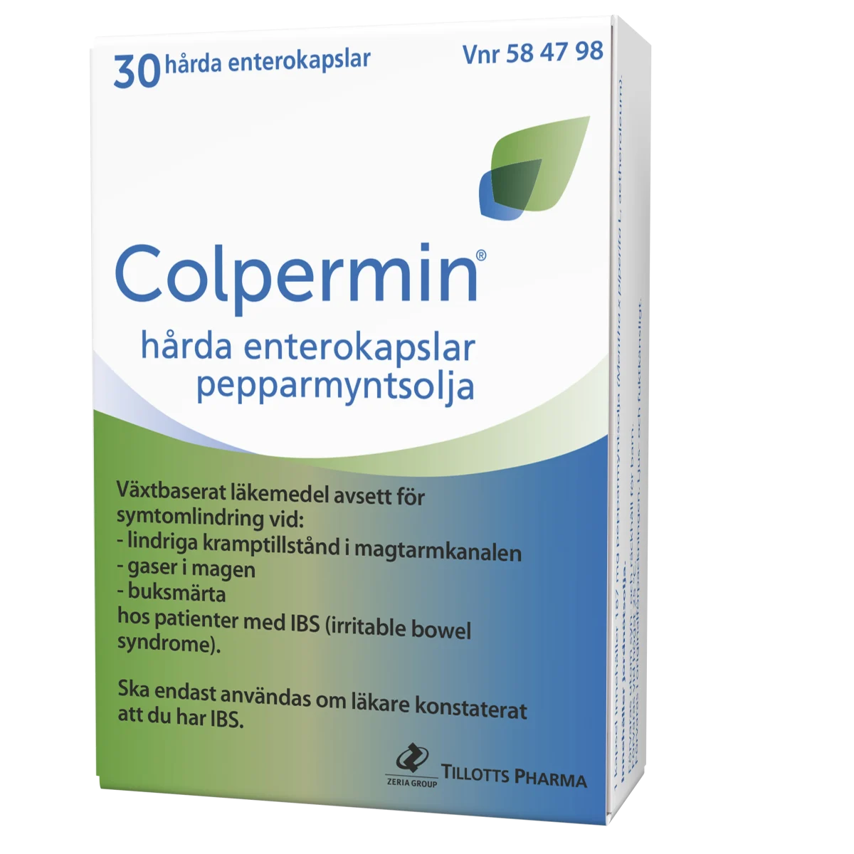 Colpermin® Enterokapsel, hård Blister, 30kapslar
