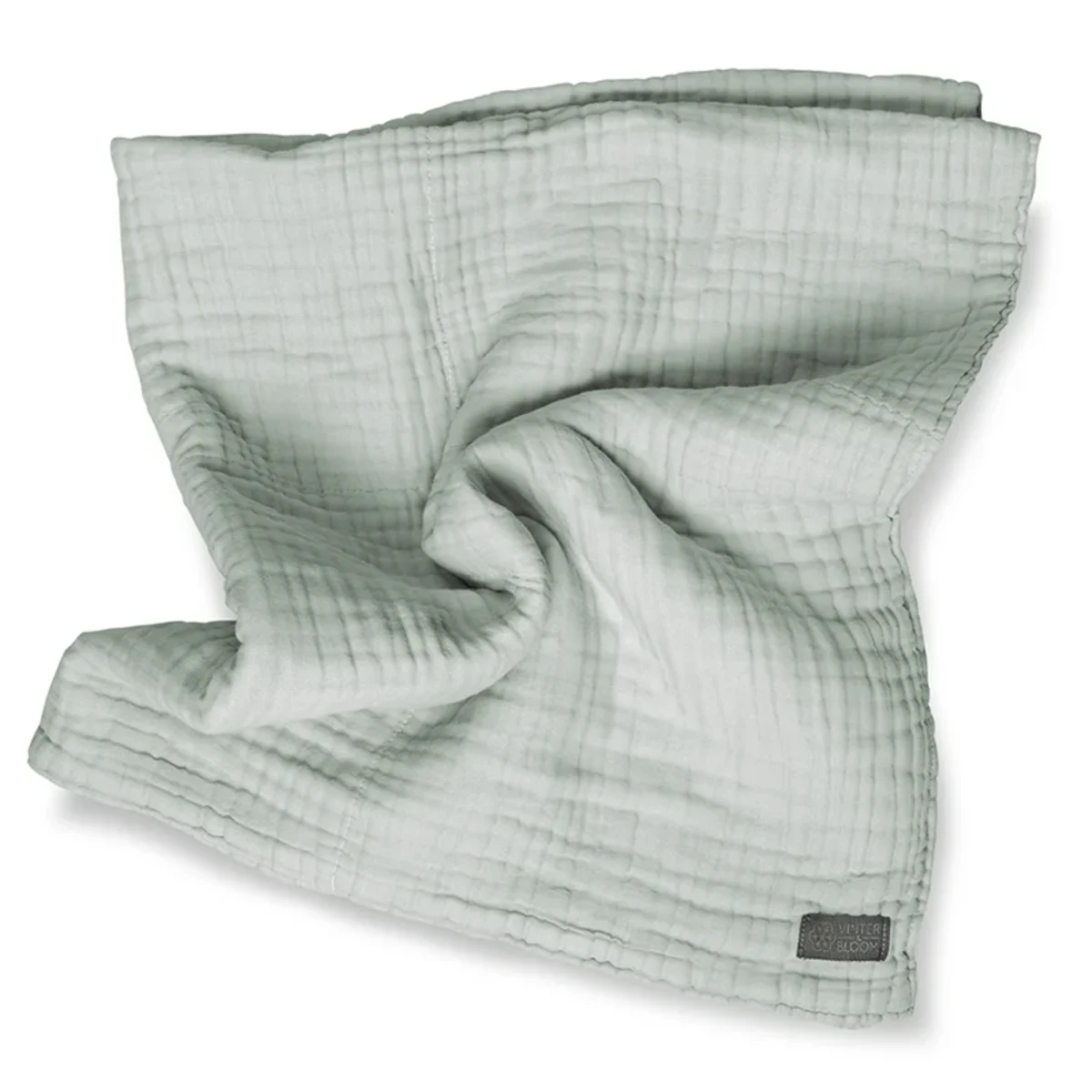 Vinter & Bloom Filt Layered Muslin EKO Sage Green 100x80cm