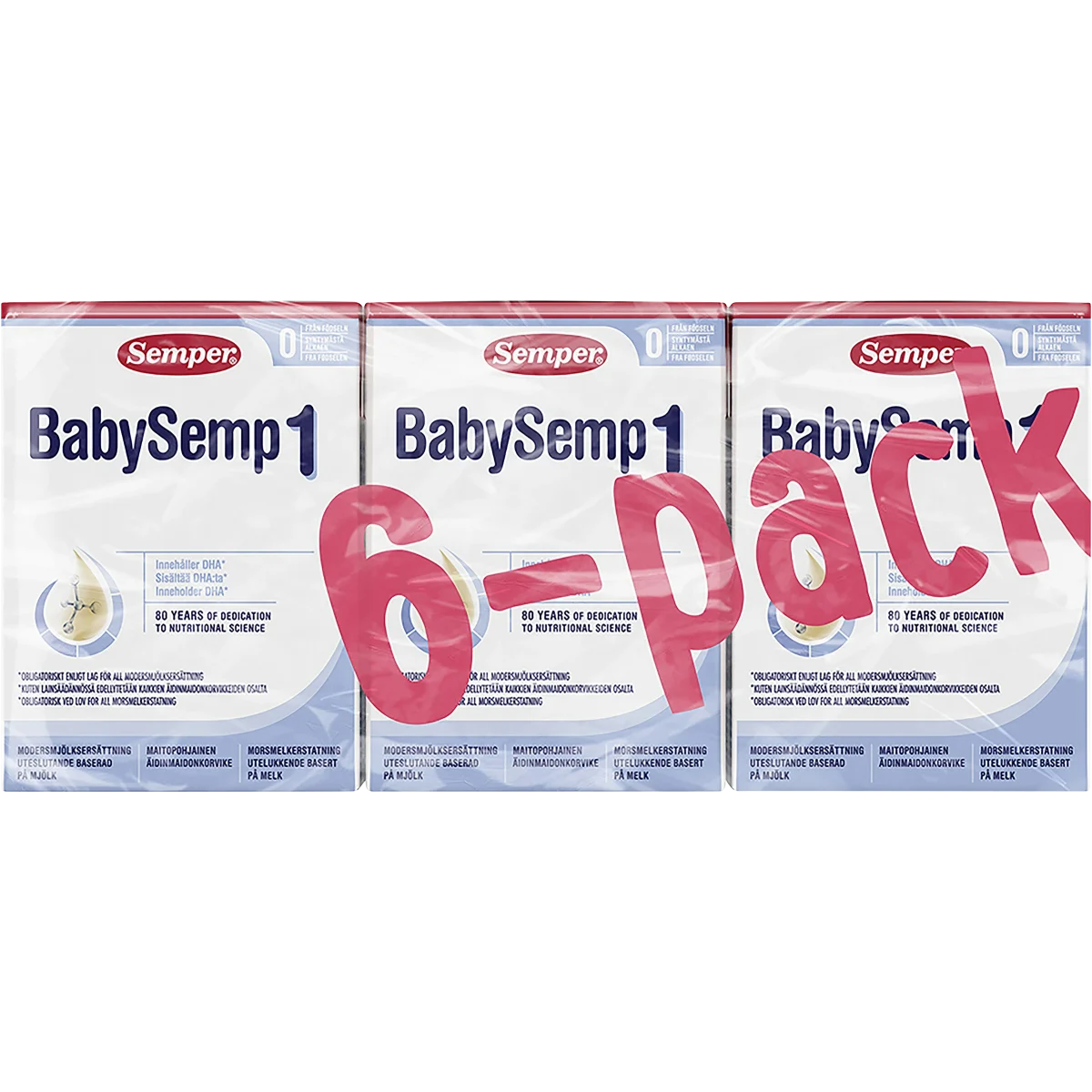 Semper BabySemp 1 Drickfärdig Modersmjölksersättning 6-pack