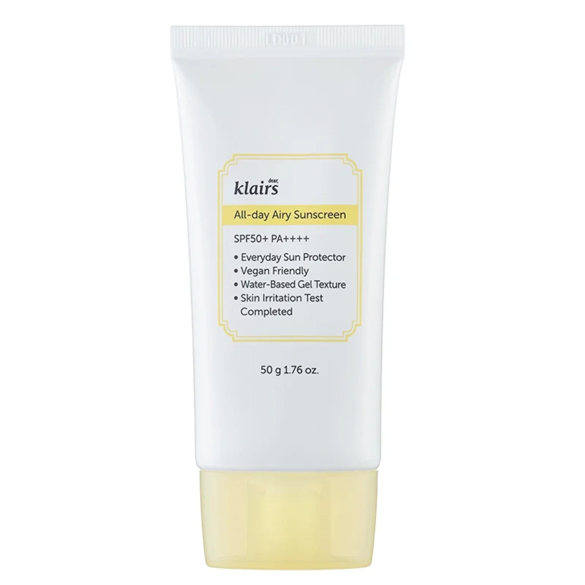 Klairs All-day Airy Sunscreen SPF 50+, 50 g