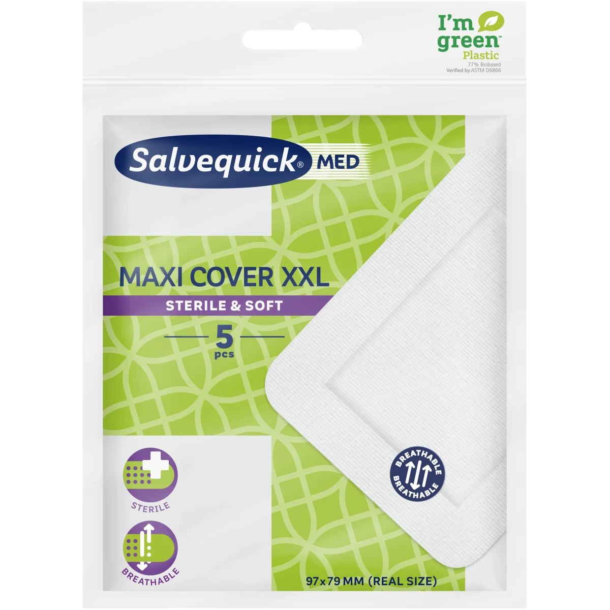 Salvequick MED Maxi Cover XXL 5 st