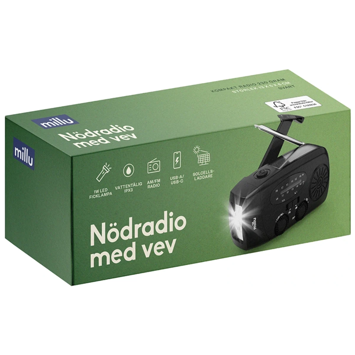 Millu Nödradio med vev