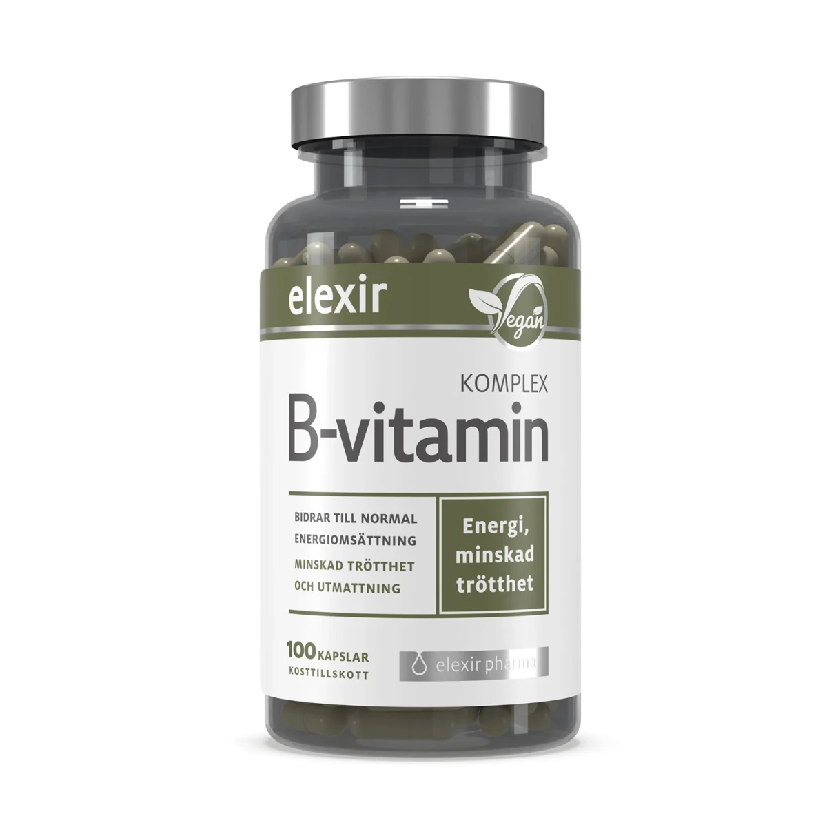 Elexir Pharma B-vitamin Komplex 100 kapslar