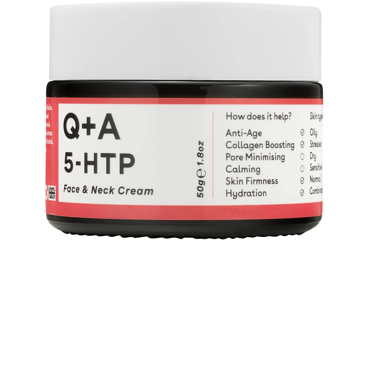 Q+A 5-HTP Face & Neck Cream 50 g