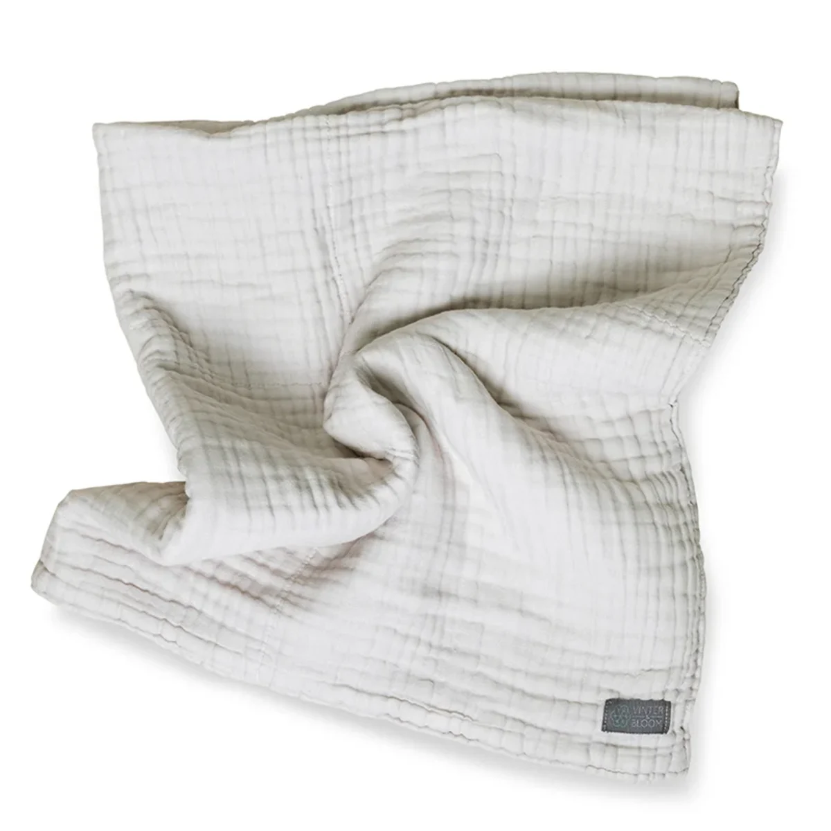 Vinter & Bloom Filt Layered Muslin EKO Dove Grey 100x80cm