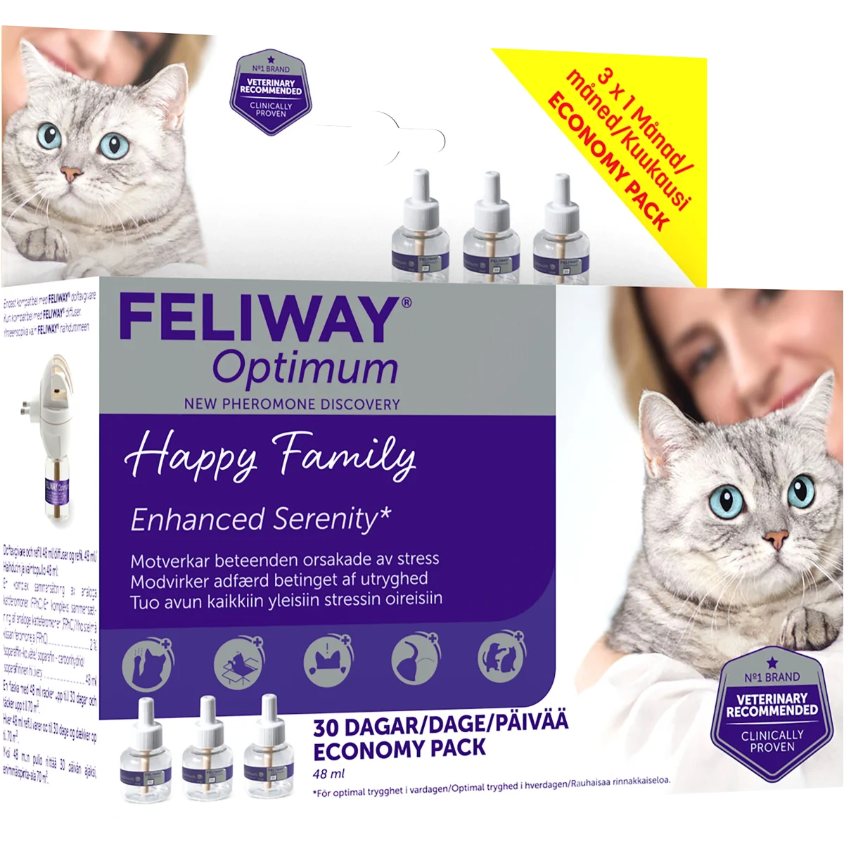 Feliway Optimum refill 3 x 48 ml