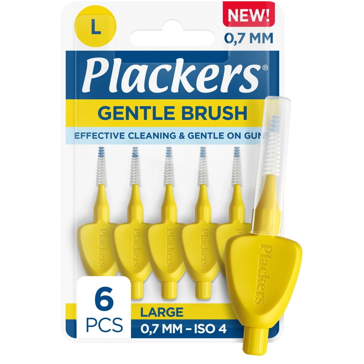 Plackers Gentle Brush 0,7 mm 6st
