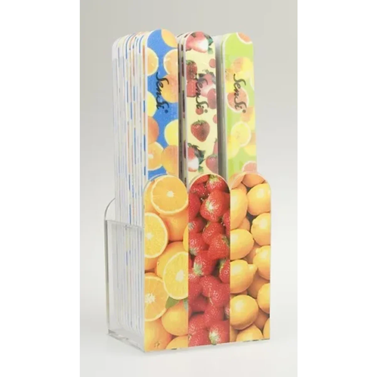 Sandpappersfil fruktmönstrad