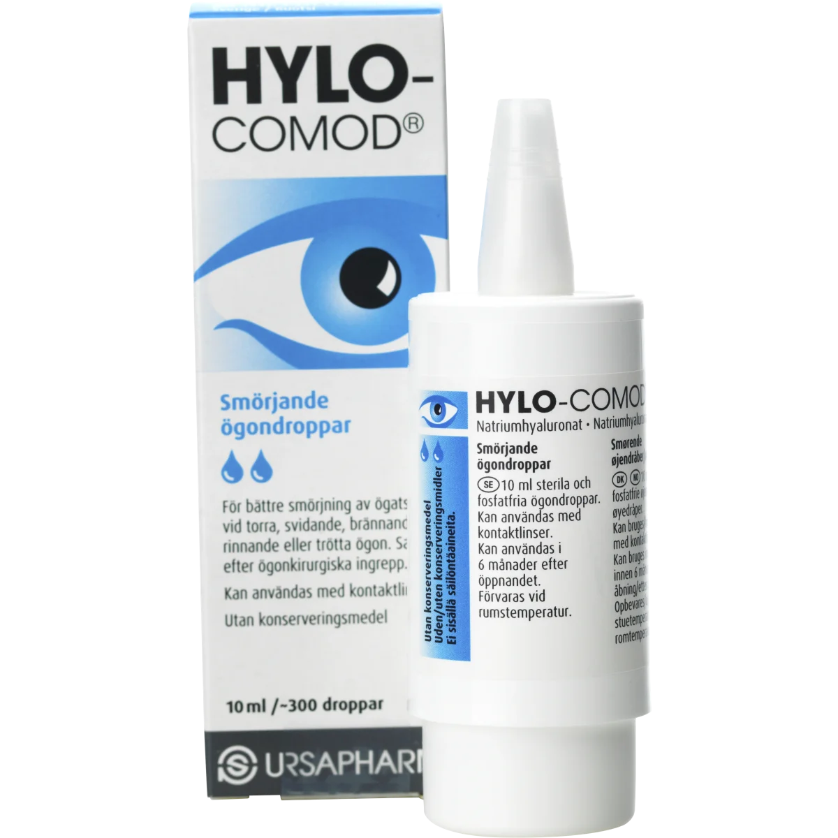 Hylo-Comod Smörjande Ögondroppar 10 ml