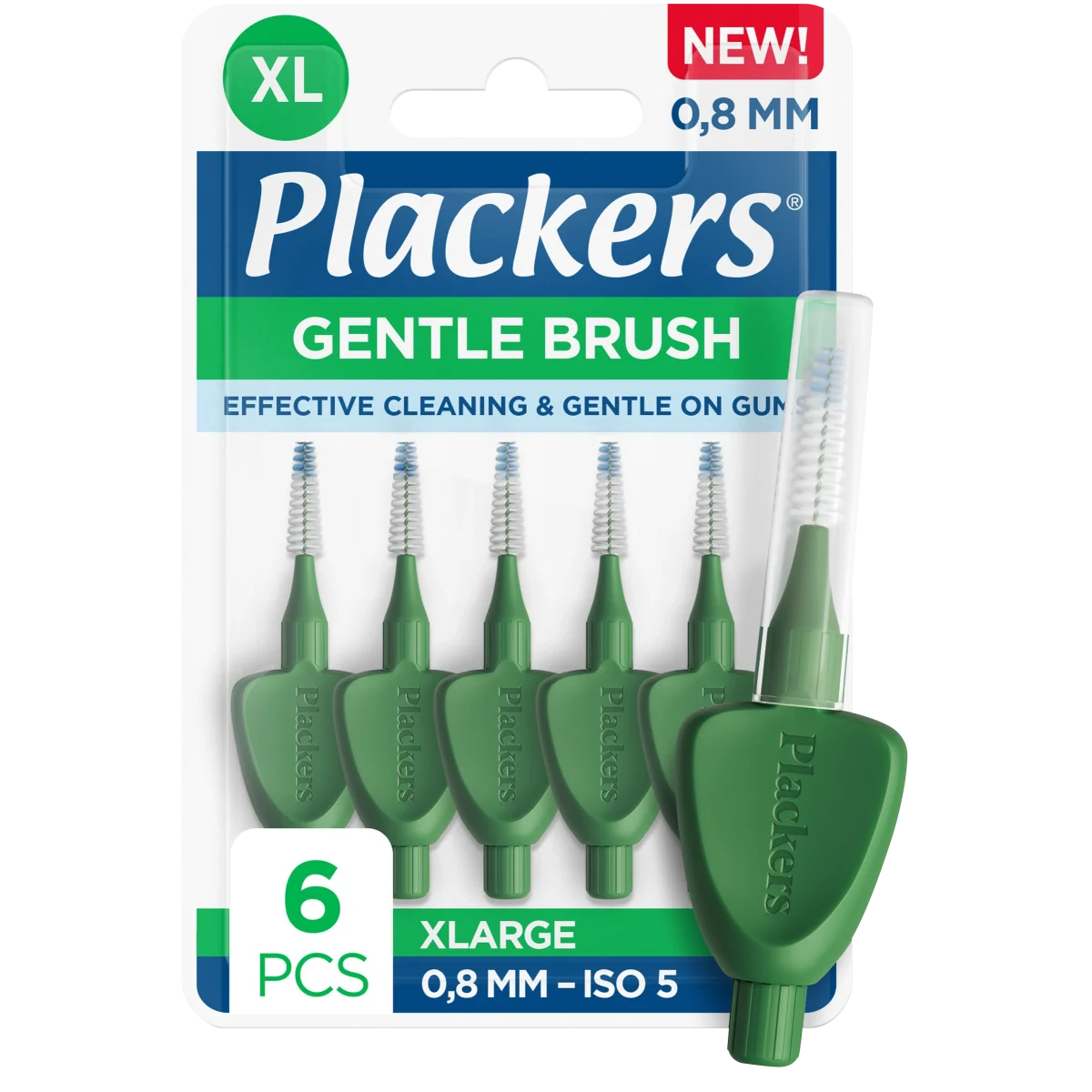 Plackers Gentle Brush 0,8 mm 6st