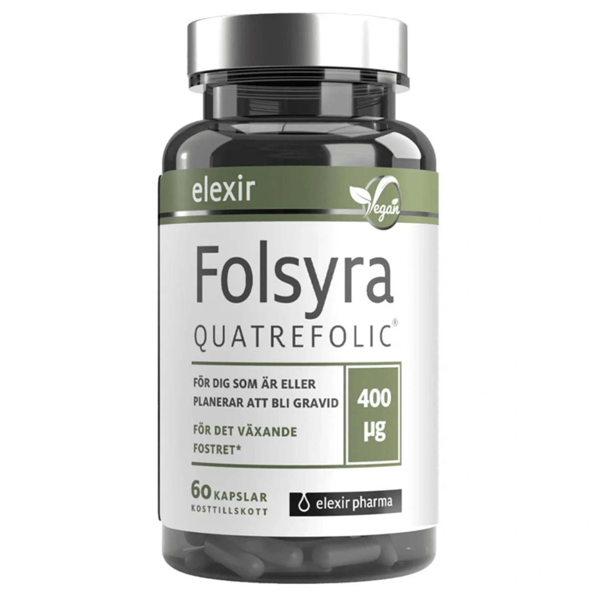 Elexir Pharma Folsyra 60 kapslar