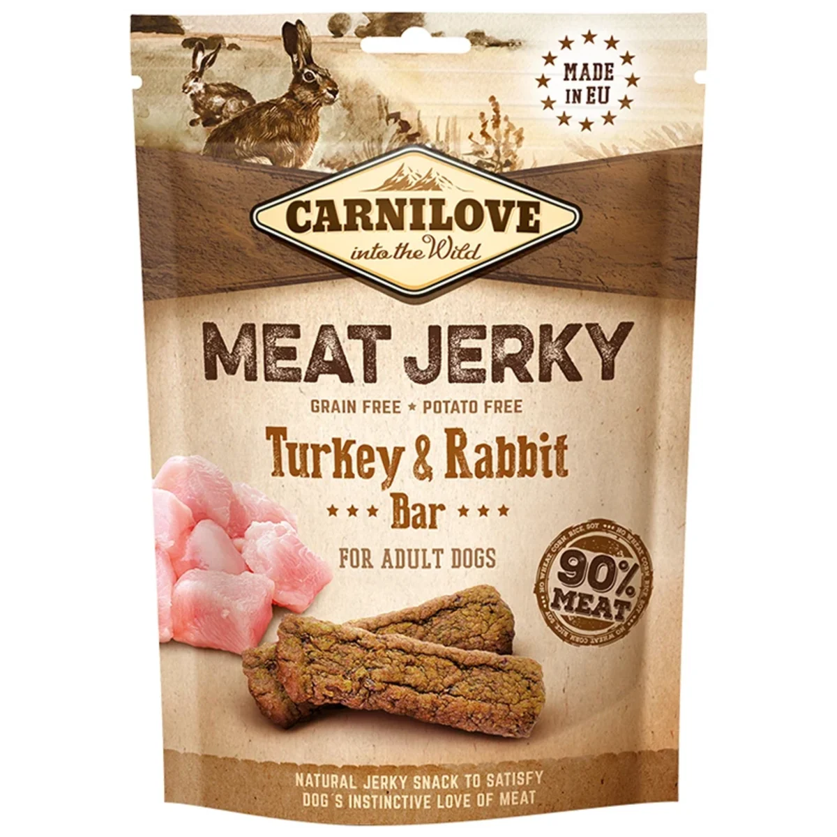 Carnilove Jerky Turkey & Rabbit Bar 100 g