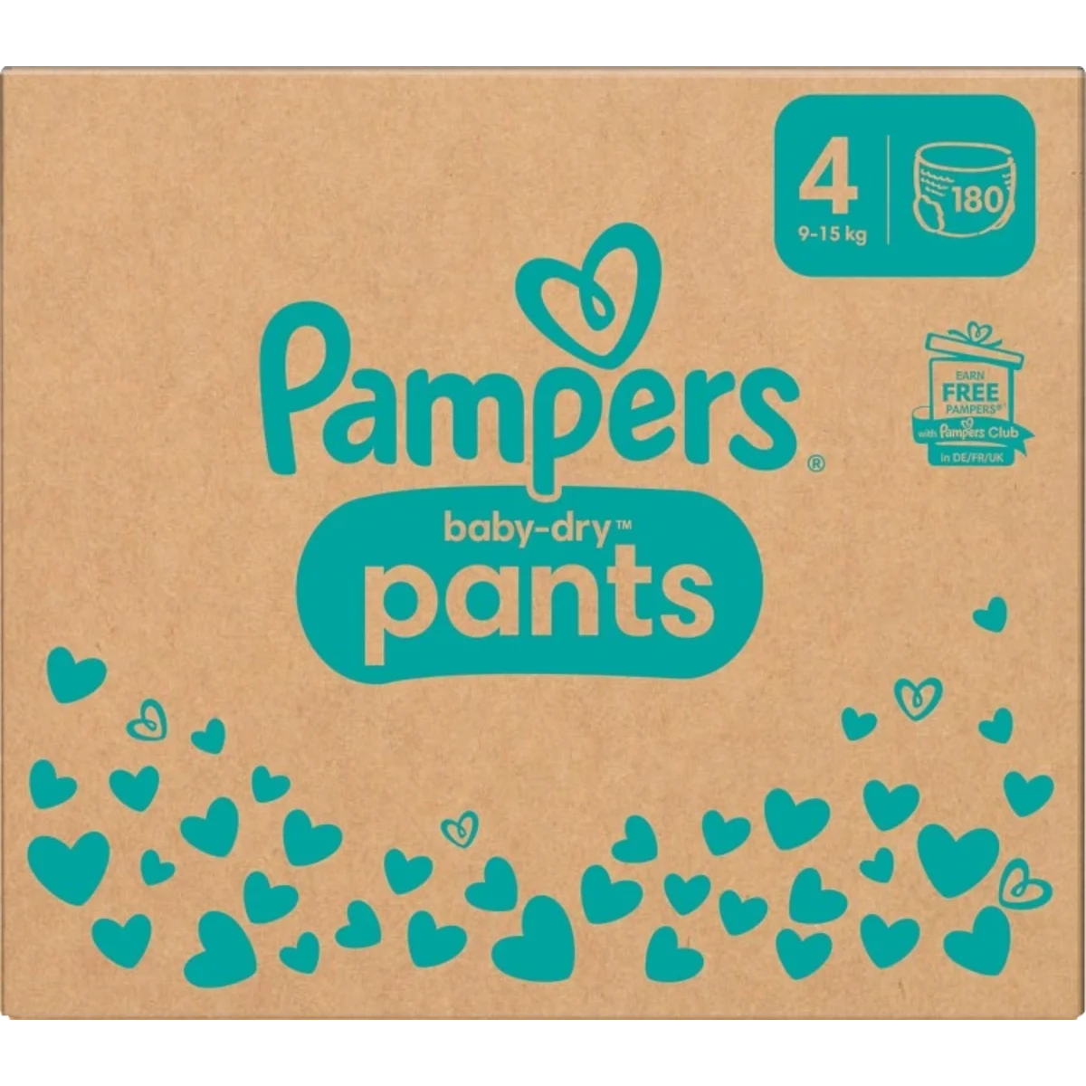 Pampers Baby-Dry stl 4 9-15 kg 180 st