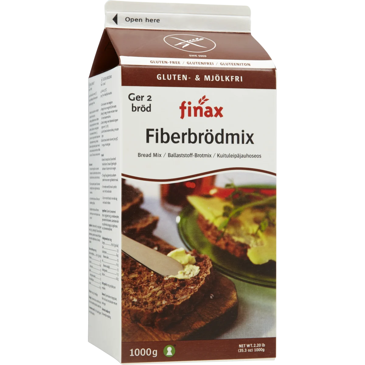 Finax Fiberbrödmix Glutenfri 1 kg