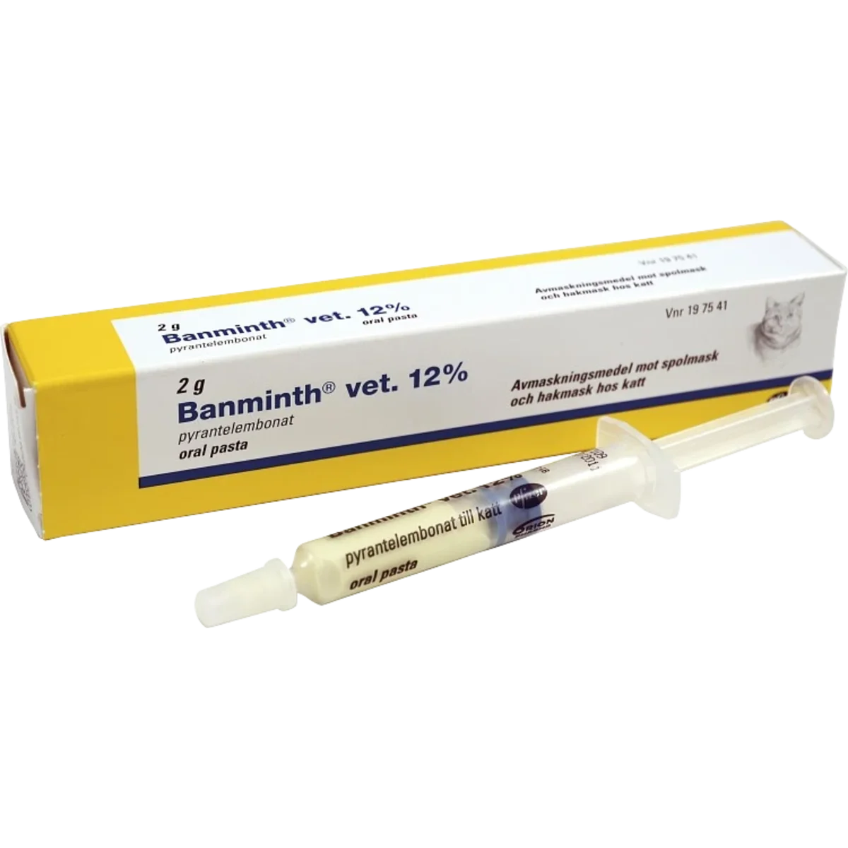 Banminth vet. oral pasta förfylld dosspruta för katt