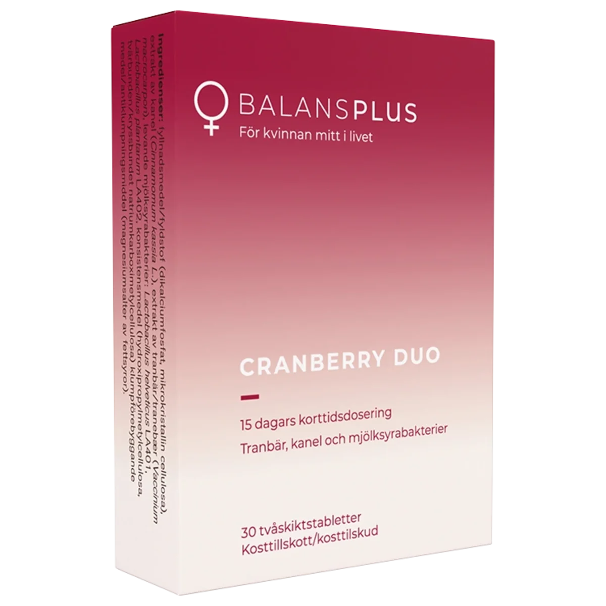 Balans Plus Cranberry Duo 30 tabletter