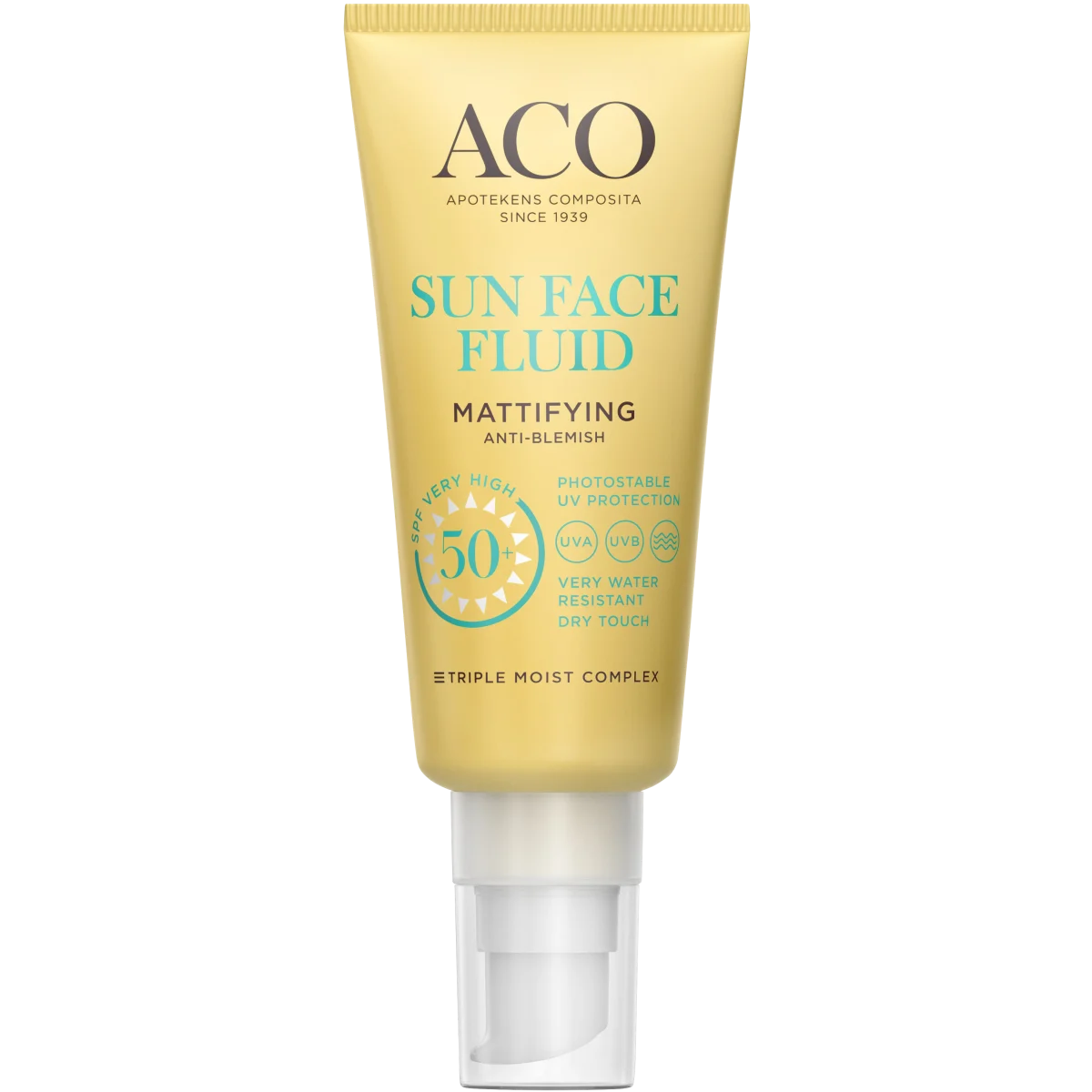 ACO Sun Face Fluid Mattifying SPF 50+, 40ml