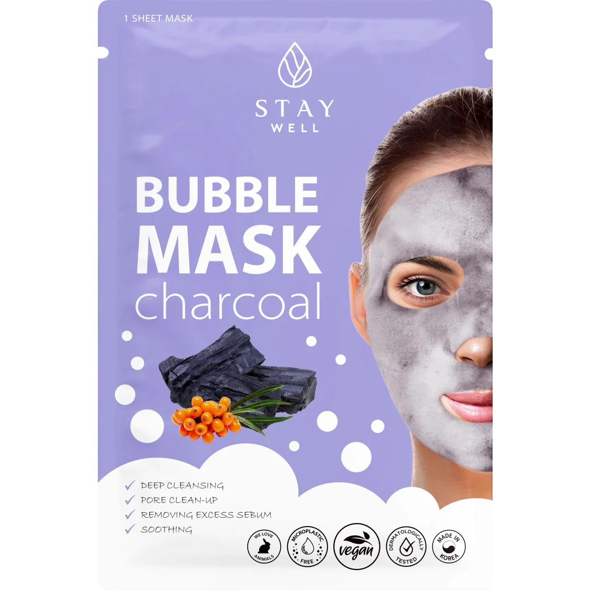 Stay Well Deep Cleansing Bubble Mask Charcoal