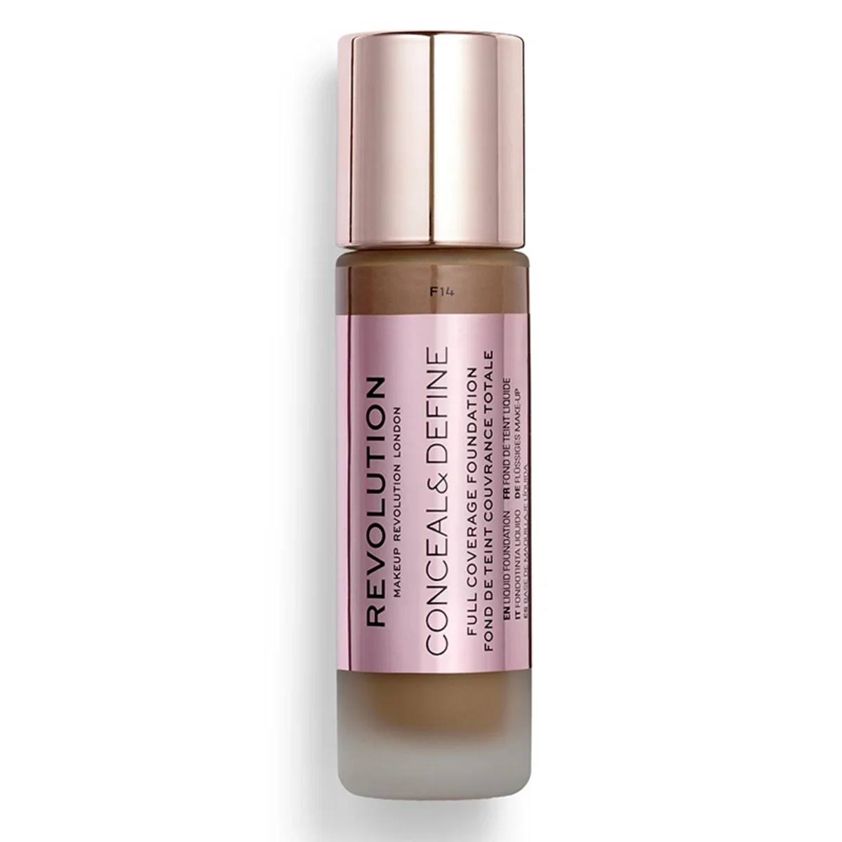 Revolution Beauty London Conceal & Define Foundation 23 ml F14