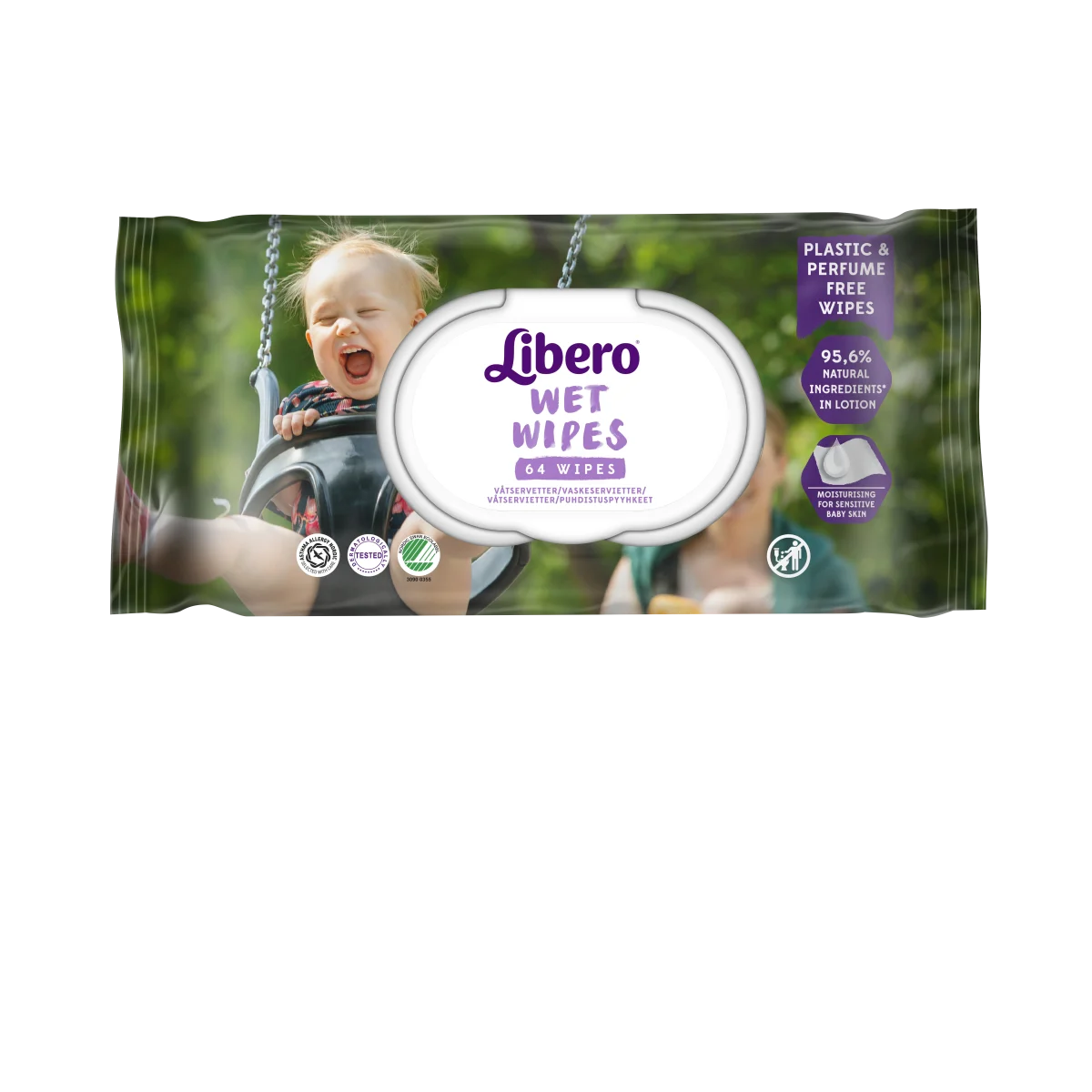 Libero Wet Wipes Våtservetter 64-pack