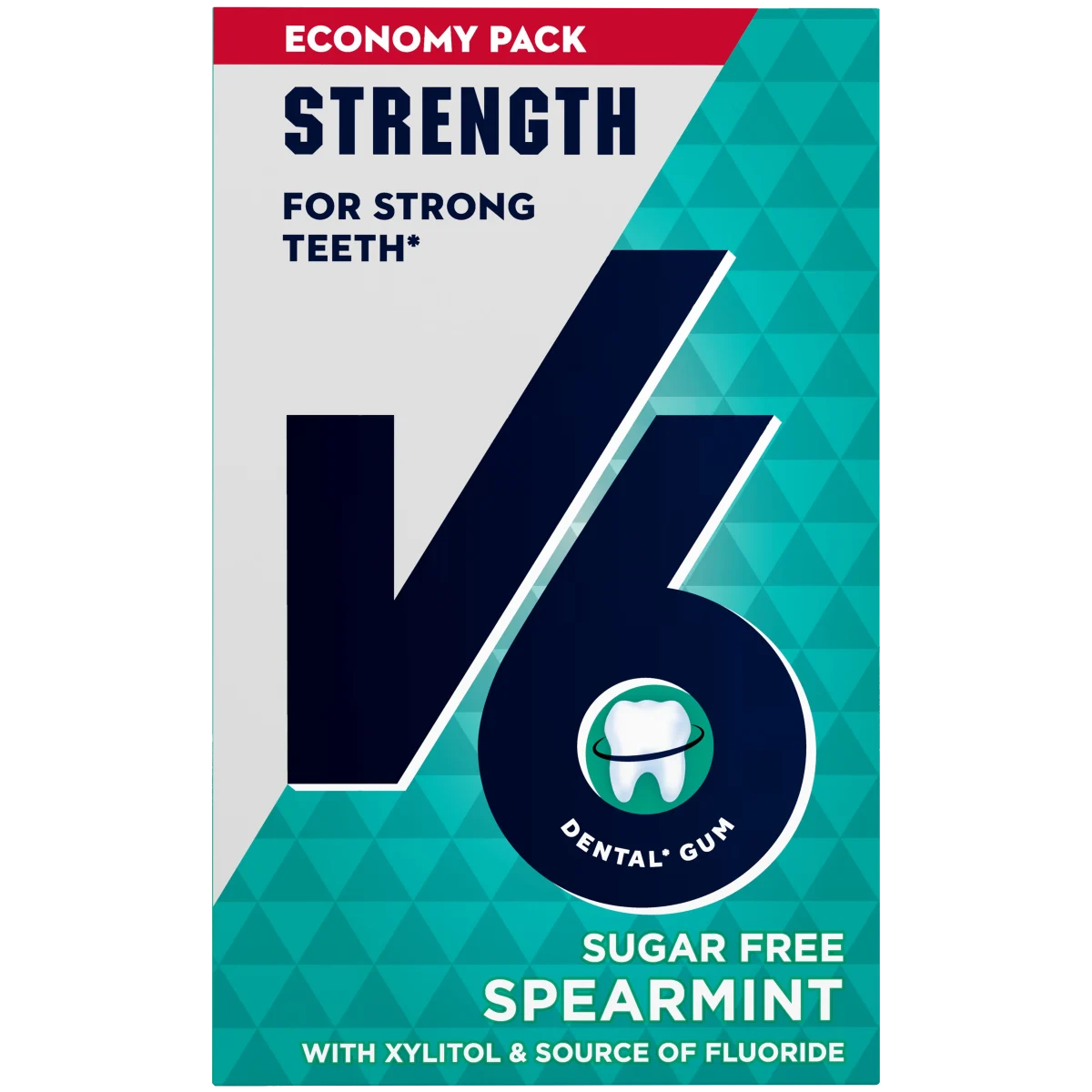 V6 Strength Spearmint tuggummi 70 g