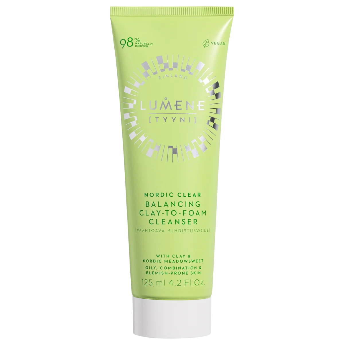 Lumene Nordic Clear Balancing Clay-to-Foam Cleanser 125 ml