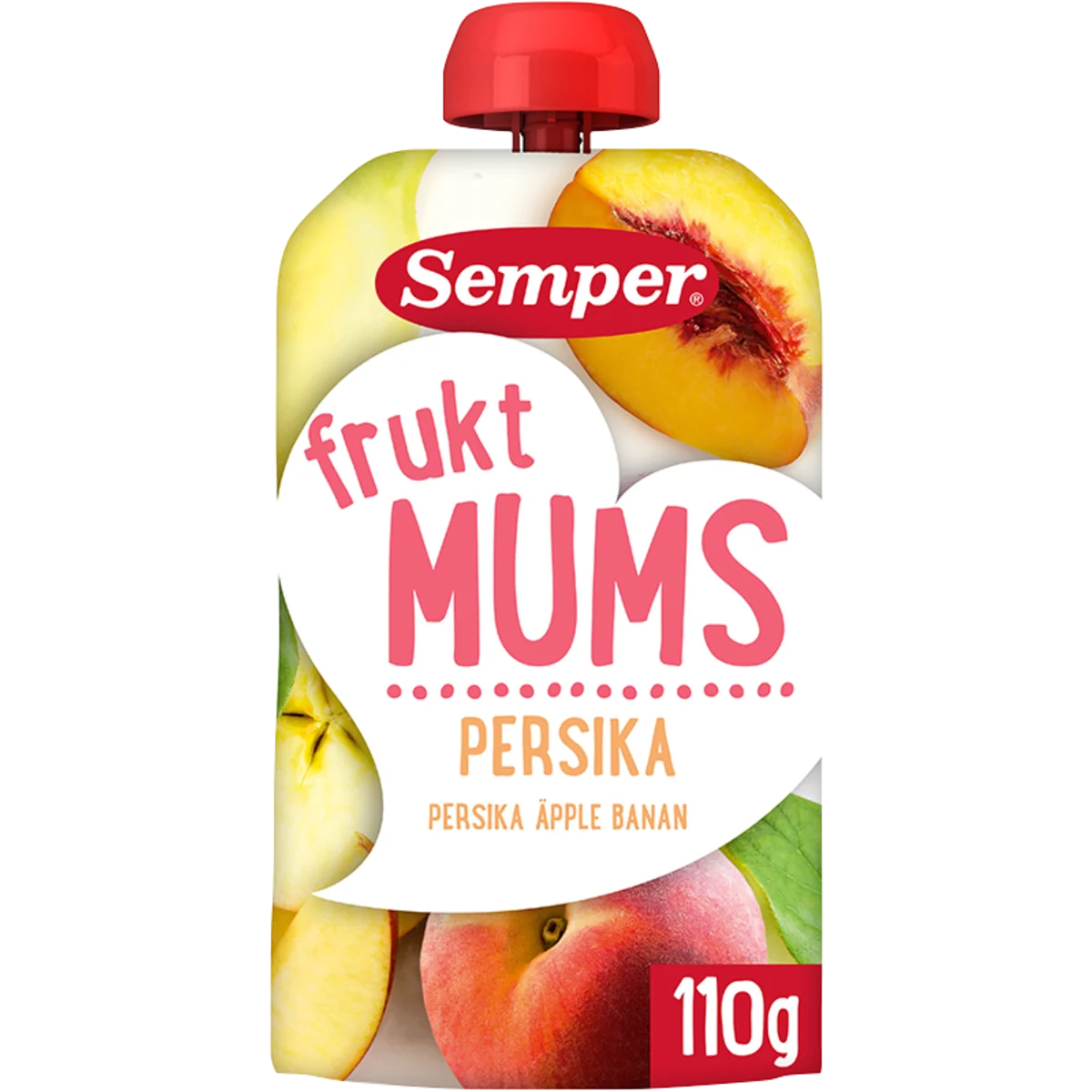 Semper Fruktmums Persika Klämpåse från 6 mån 110 g