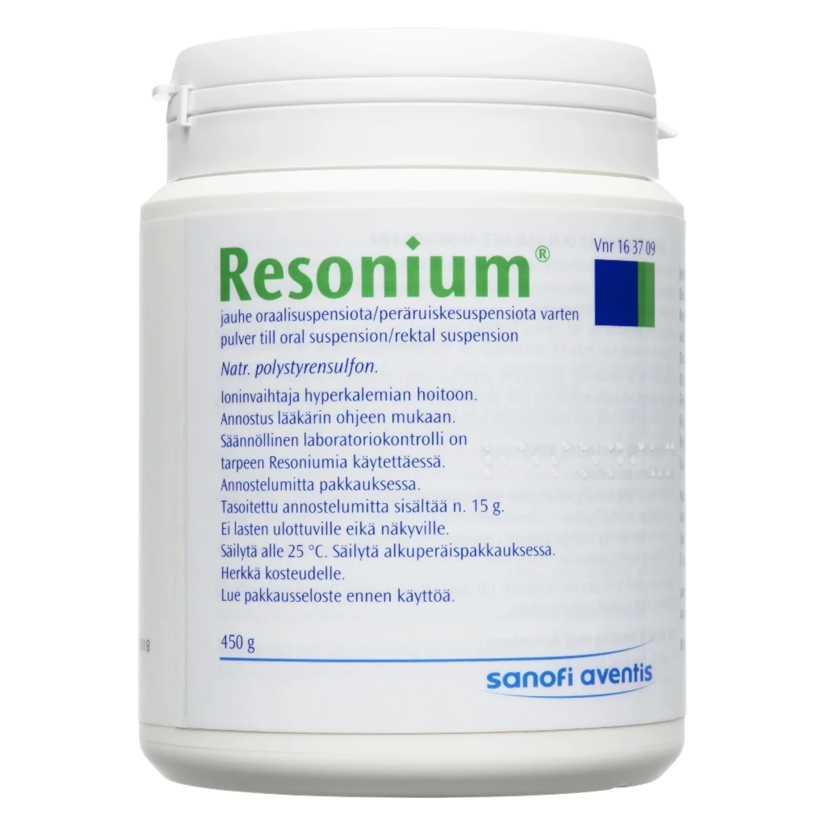 Resonium Pulver till oral/rektal suspension Burk, 450g