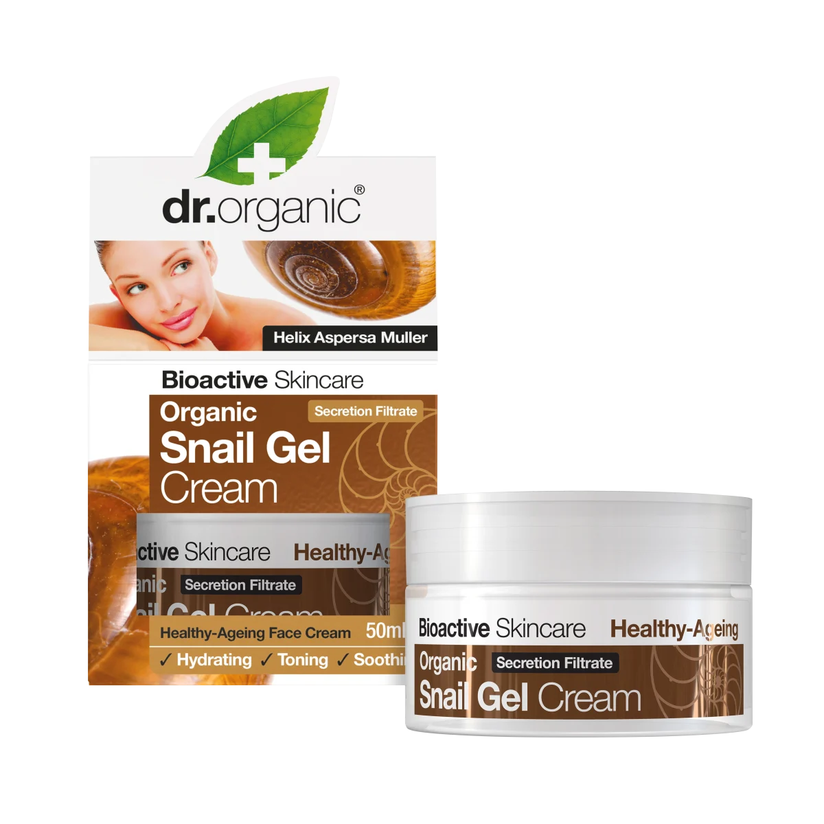 Dr.Organic Snail Gel Cream Dagkräm 50 ml