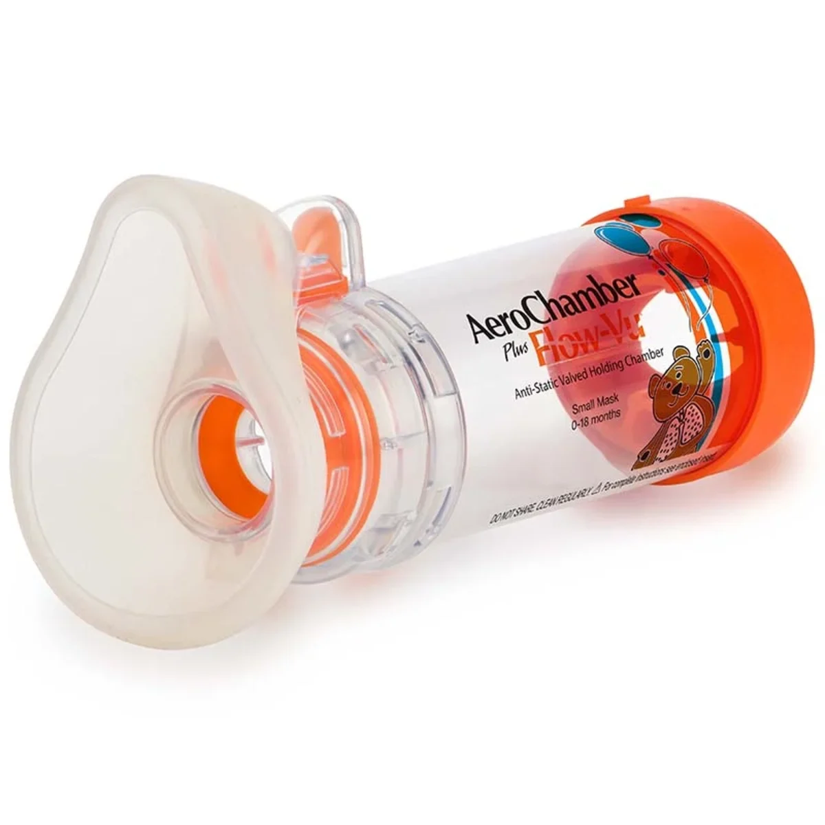 AeroChamber Plus Flow-Vu liten  0-18 månader (orange) 1styck