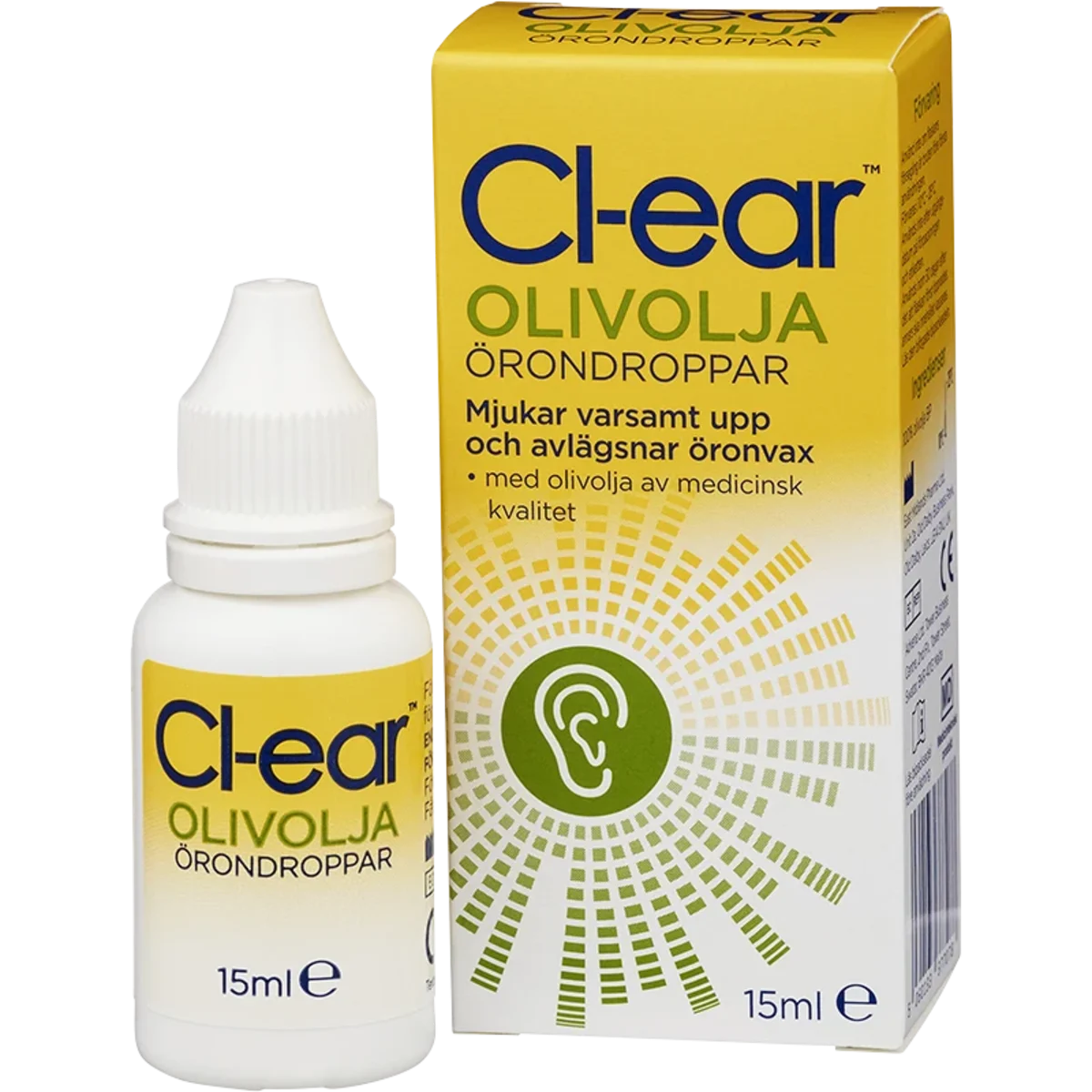 Cl-ear Örondroppar Olivolja 15 ml