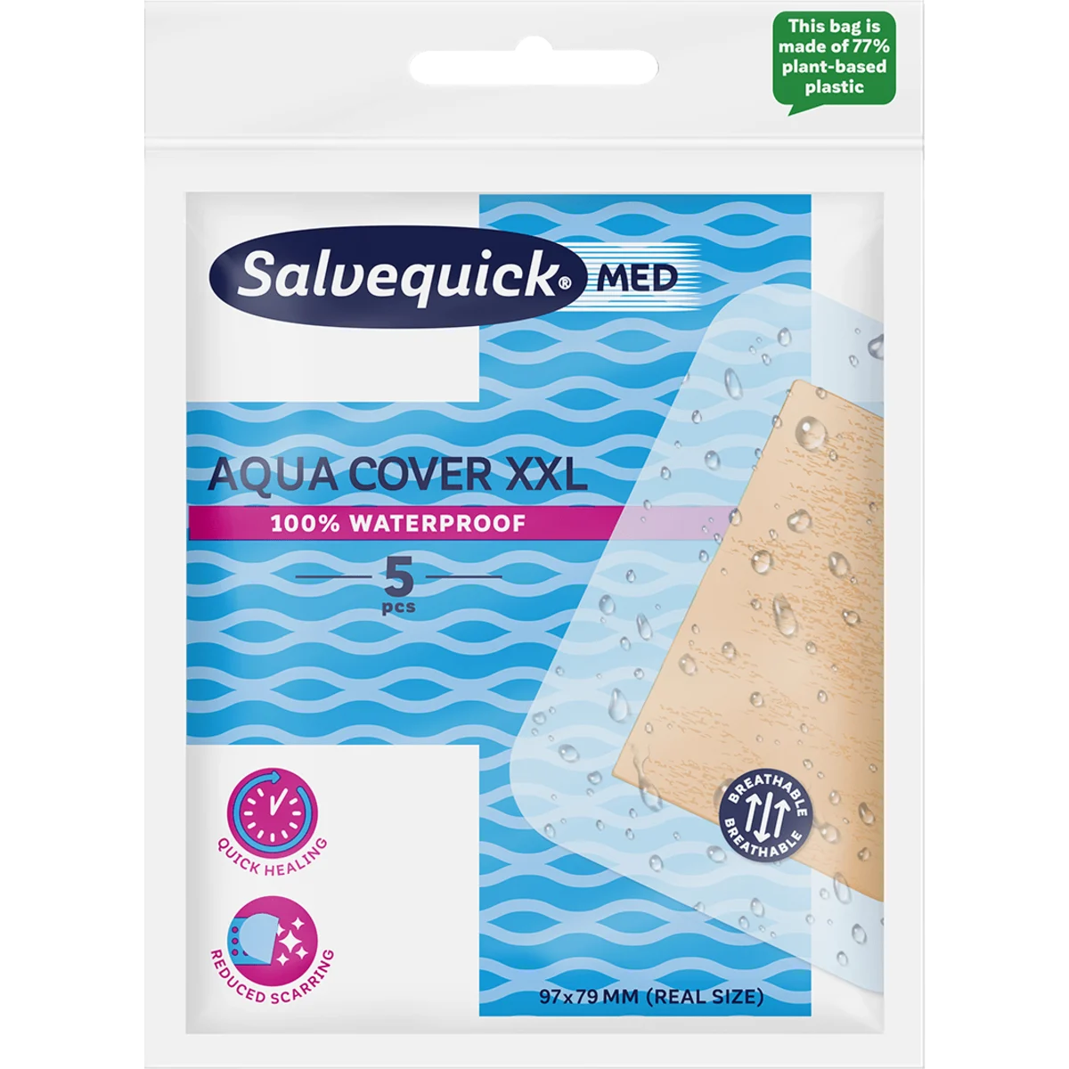 Salvequick MED Aqua Cover XXL 5 st